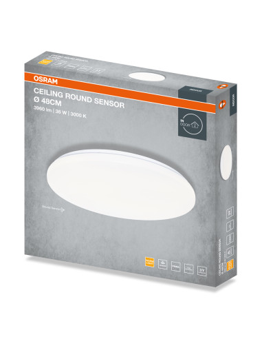 PLAFON LED CEILING ROUND SENSOR 480 36W 3000K 2880LM IP20  

