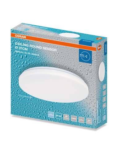 PLAFON LED CEILING ROUND SENSOR 370 24W 6500K 1920LM IP44 
