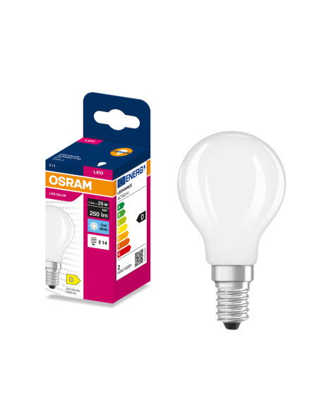 ŻARÓWKA LED VALUE RF CLP25 1,8W 4000K neutralna biała 250LM FIL FR E14 
