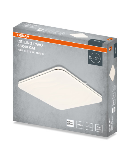 PLAFON LED CEILING PAVO SQUARE 480 72W 4000K 5040LM IP20 
