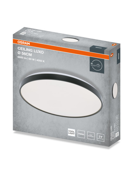 PLAFON LED CEILING LUXO 560 60W 4000K 3300LM IP20 BLACK 
