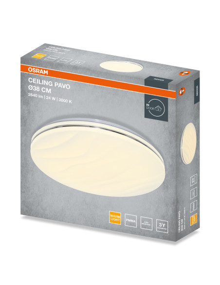 PLAFON LED CEILING PAVO ROUND 380 24W 3000K 1680LM IP20 
