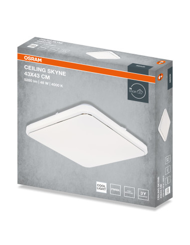 PLAFON LED CEILING SKYNE SQUARE 430 48W 4000K 3360LM IP20 
