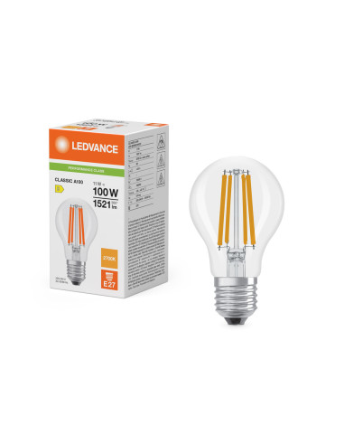 ŻARÓWKA LED P CLA100 11W 2700K ciepła biała  E27 FIL 1521LM 
