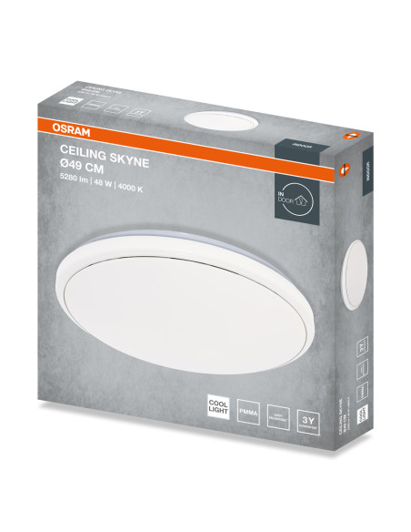 PLAFON LED CEILING SKYNE ROUND 490 48W 4000K 3360LM IP20 
