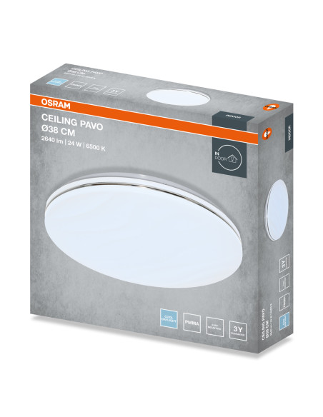 PLAFON LED CEILING PAVO ROUND 380 24W 6500K 1680LM IP20 
