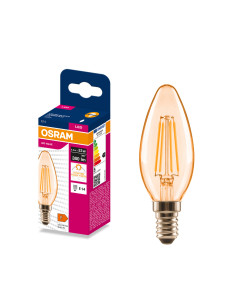 ŻARÓWKA LED VALUE RF CLB34 4,2W 2400K 380LM FIL GOLD E14 
