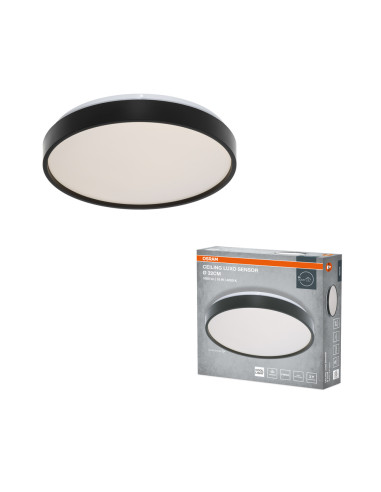 PLAFON LED CEILING LUXO SENSOR 320 18W 4000K 990LM IP20 BLACK 
