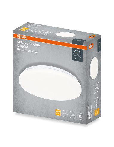 PLAFON LED CEILING ROUND 330 18W 3000K 1440LM IP20 
