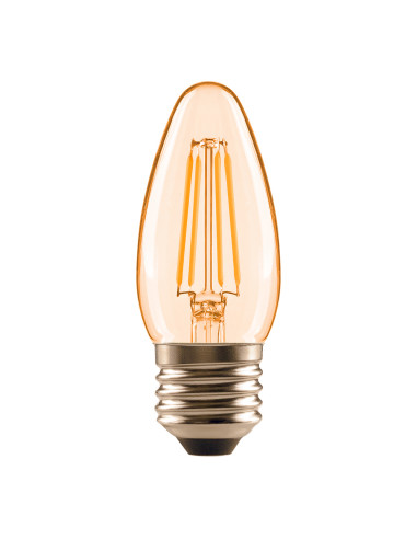 ŻARÓWKA LED VALUE RF CLB34 4,2W 2400K 380LM FIL GOLD E27 