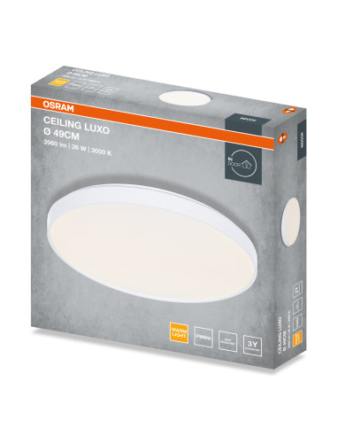 PLAFON LED CEILING LUXO 490 36W 3000K 1980LM IP20 WHITE 
