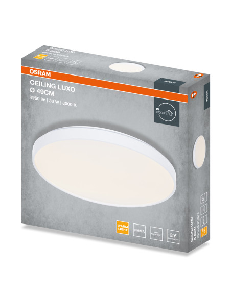 PLAFON LED CEILING LUXO 490 36W 3000K 1980LM IP20 WHITE 

