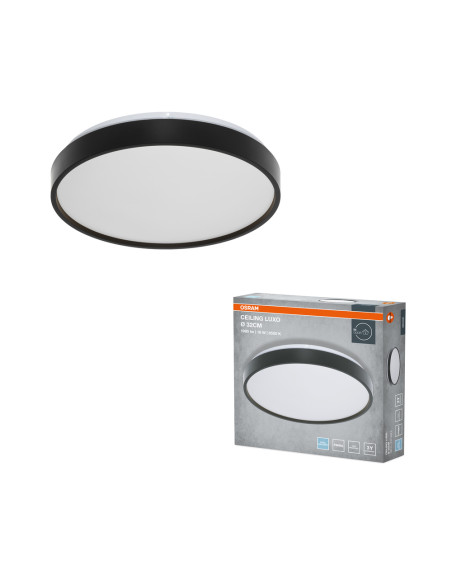 PLAFON LED CEILING LUXO 320 18W 6500K 990LM IP20 BLACK 
