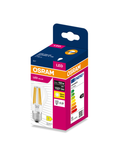 ŻARÓWKA LED VALUE RF CLA100 11W 2700K ciepła biała 1521LM FIL E27  
