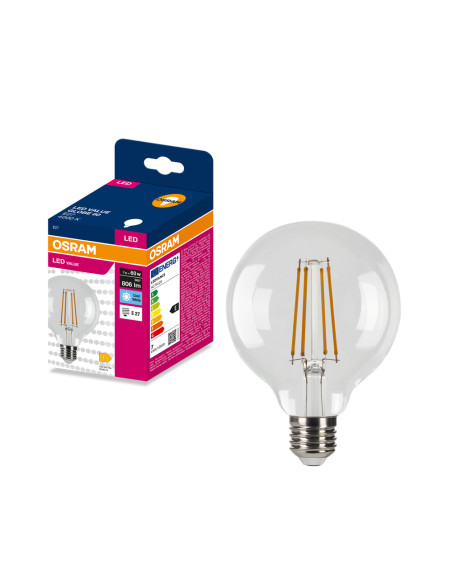ŻARÓWKA LED VALUE RF GLOBE 80 60 7W 4000K neutralna biała 806LM FIL E27  
