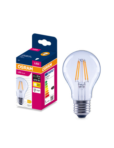 ŻARÓWKA LED VALUE RF CLA40 4,2W 2700K ciepła biała 470LM FIL E27 
