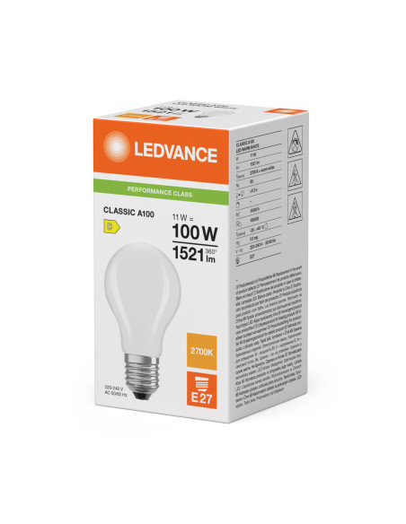  ŻARÓWKA LED P CLA100 11W 2700K ciepła biała  E27 FIL GL FR 1521LM 