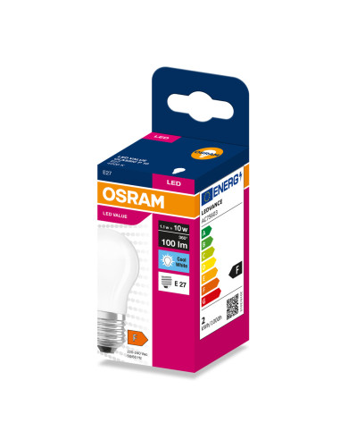 ŻARÓWKA LED VALUE RF CLP10 1,1W 4000K neutralna biała 100LM FIL FR E27 
