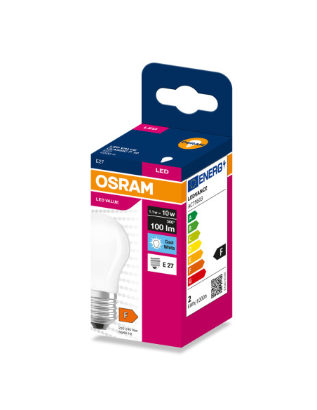 ŻARÓWKA LED VALUE RF CLP10 1,1W 4000K neutralna biała 100LM FIL FR E27 
