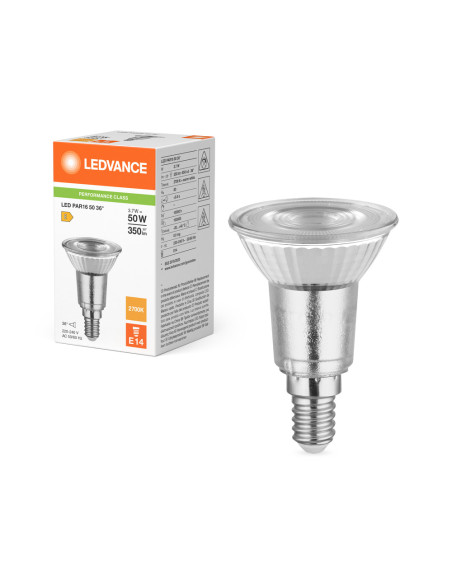 ŻARÓWKA LED P PAR16 50 36° 3,7W 2700K ciepła biała E14 35LM /458149/ 