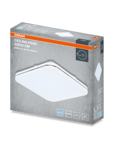 PLAFON LED CEILING PAVO SQUARE 330 24W 6500K 1680LM IP20 
