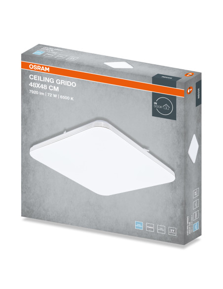 PLAFON LED CEILING GRIDO SQUARE 480 72W 6500K 5040LM IP20 
