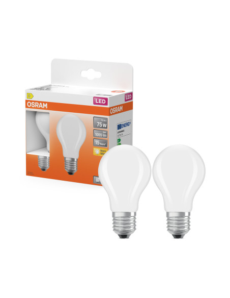 ŻARÓWKA LED STAR RF CLA75 2PAK 8W 2700K ciepła biała  1055LM FIL GL FR E27 