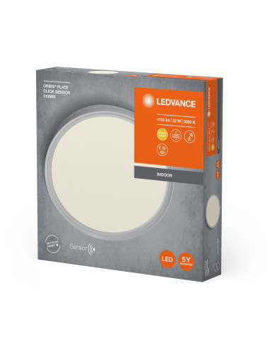 PLAFON ORBIS PLATE 510MM 32W CLICK SENSOR IP20 1800LM 