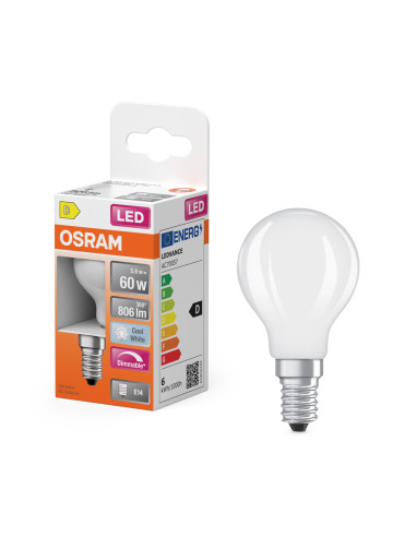 ŻARÓWKA LED SUPERSTAR RF CLP60 DIM 6,5W 4000K neutralna biała  E14 GL FR 806LM 