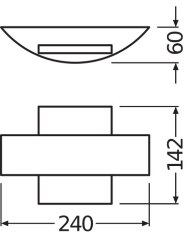 KINKIET ZEWNĘTRZNY ENDURA STYLE SHIELD SQ 11W 3000K 410LM DARK GRAY 