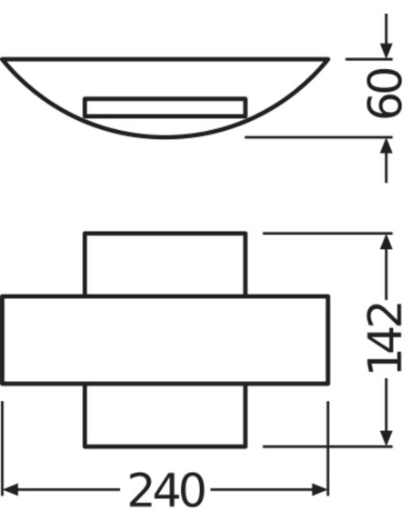 KINKIET ZEWNĘTRZNY ENDURA STYLE SHIELD SQ 11W 3000K 410LM DARK GRAY 