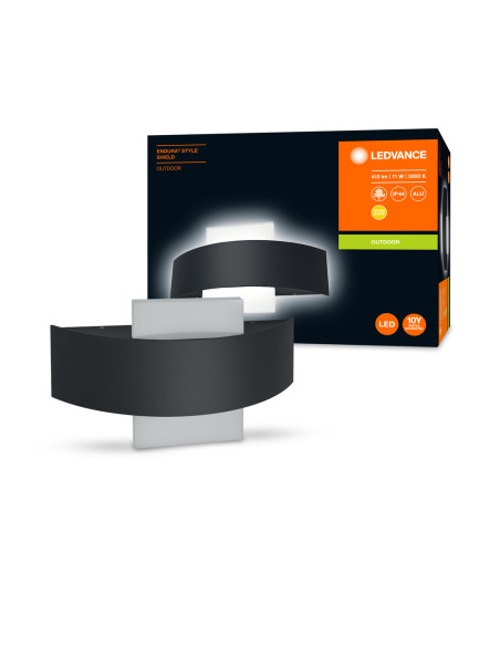 KINKIET ZEWNĘTRZNY ENDURA STYLE SHIELD SQ 11W 3000K 410LM DARK GRAY 