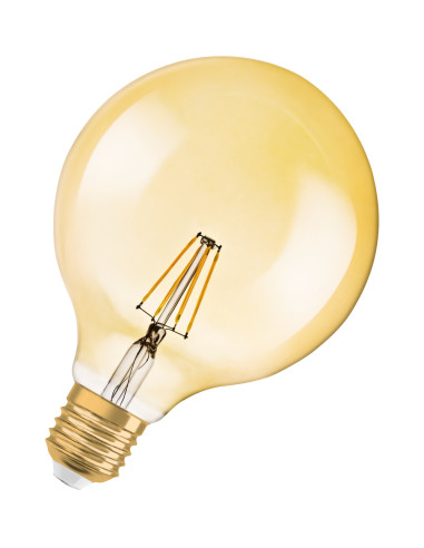 ŻARÓWKA LED 1906 VINTAGE LED GOLD GLOB125 7W/2400K 650LM E27 