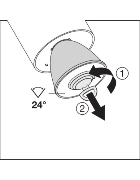 OPRAWA TRACK SP D75 25W 4000K 90RA NFL BK 