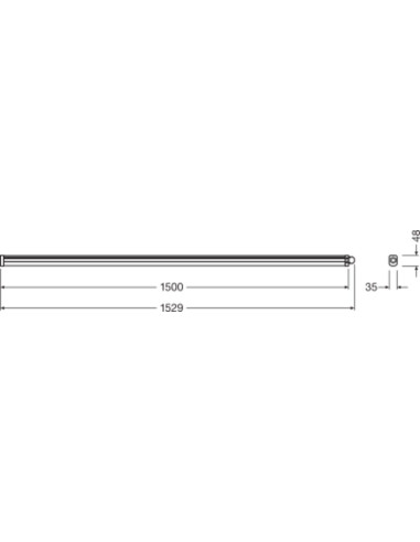 OPRAWA HERMETYCZNA DP SLIM VALUE 1500 50W/4000K IP65 