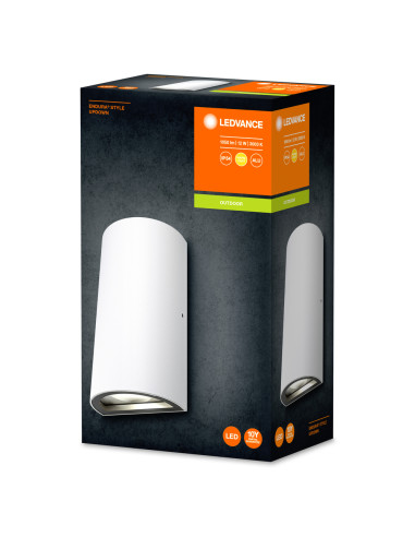 KINKIET ZEWNĘTRZNY ENDURA STYLE UPDOWN 12W 3000K 700LM IP44 WHITE  