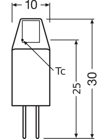 ŻARÓWKA LED STAR PIN10 MICRO 1W 2700K ciepła biała  100LM 12V G4 