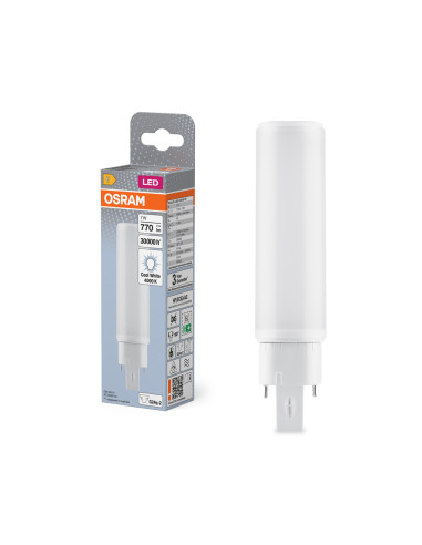 ŚWIETLÓWKA LED DULUX D/E 18LED 7W 4000K neutralna biała  HF G24Q-2 770LM 