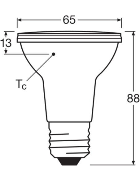 ŻARÓWKA LED SUPERSTAR PAR20 DIM 50 36 5W 2700K ciepła biała CRI90  230V E27 FS1 