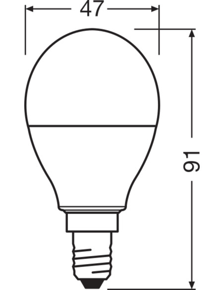 ŻARÓWKA LED STAR CL P RGBW FR 25 DIM +REMOTE CONTROL 4,5W 2700K ciepła biała  FS1 E14 