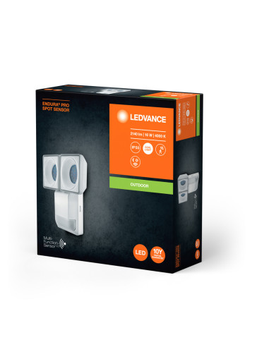 NAŚWIETLACZ ENDURA PRO SPOT SENSOR 16W 4000K neutralna biała  WH IP55 