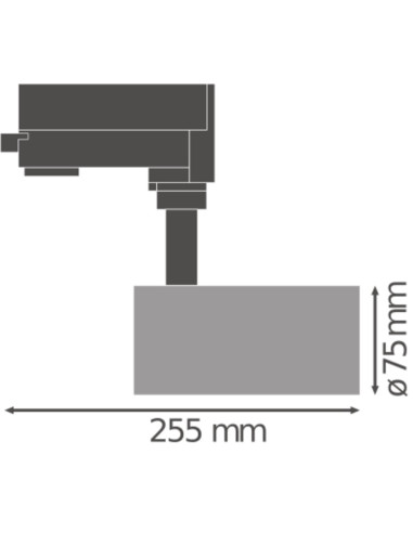 OPRAWA TRACK SP D75 25W 3000K 90RA NFL WT 