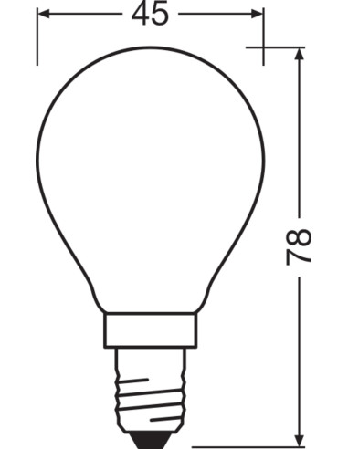 ŻARÓWKA LED SUPERSTAR RF CLP25 DIM 2,8W 2700K ciepła biała E14 GL FR 250LM 