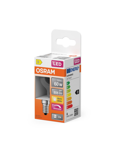 ŻARÓWKA LED SUPERSTAR RF CLP60 DIM 5.9W 2700K ciepła biała  E14 FIL 806LM 