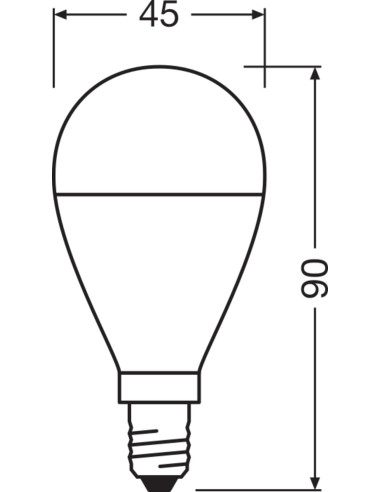 ŻARÓWKA LED VALUE CLP60 6,5W 2700K ciepła biała  230V FR E14 