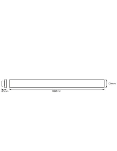 PANEL PLANON FRAMELESS 100X1200 36W 3000K ciepła biała  2500LM 