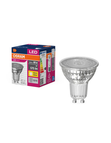 ŻARÓWKA LED VALUE PAR16 80 6,9W 3000K ciepła biała  575LM 60° GU10 GLASS 