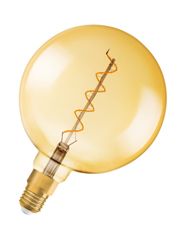 ŻARÓWKA LED 1906 VINTAGE LED GOLD GLOB200 DIM 5W/2000K 300LM E27 