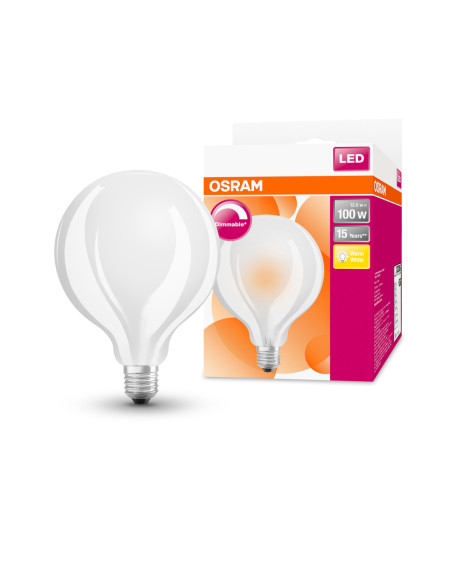 ŻARÓWKA LED SUPERSTAR RF SST G95 100 DIM 12W 2700K ciepła biała  GL FR E27 1521LM 