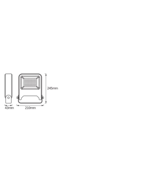 NAŚWIETLACZ ENDURA FLOOD 50W 4000K neutralna biała  4500LM DG 
